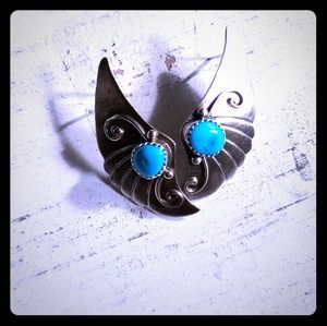 Unique turquoise earrings